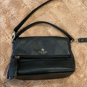 Kate Spade Black Pebble Leather Purse Bag
